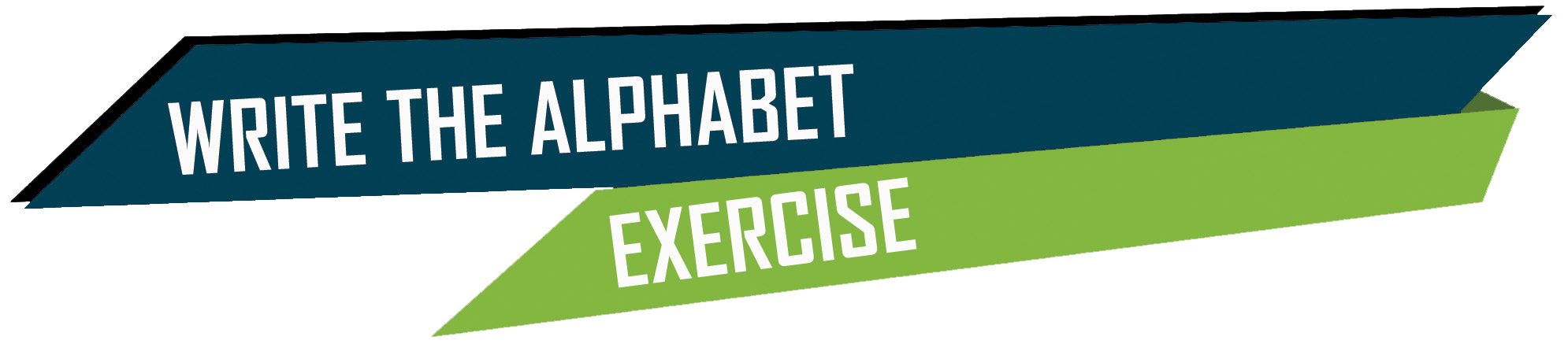 Write the Alphabet Exercise