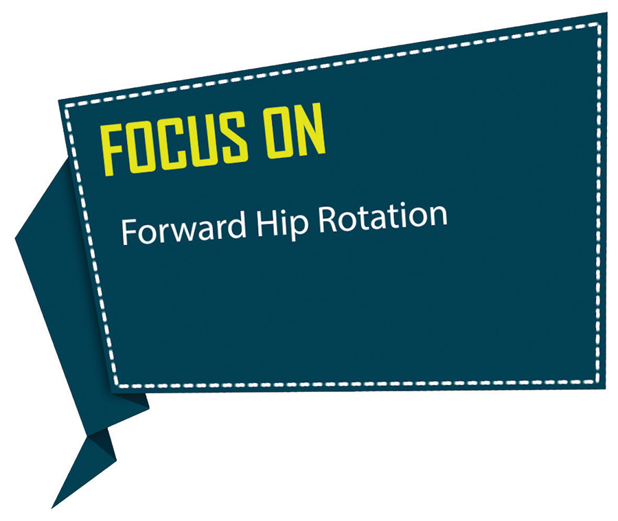 Focus on Forward Hip Rotation