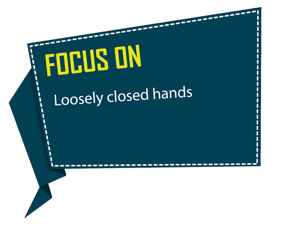 Focus on close hands