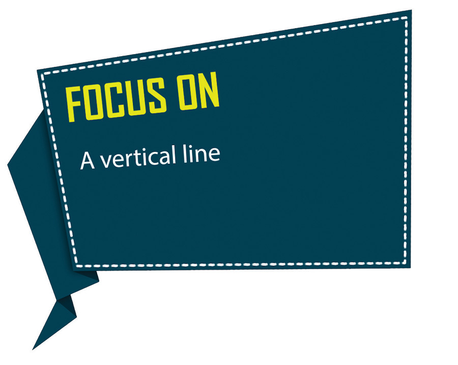 Focus on a Vertical Line