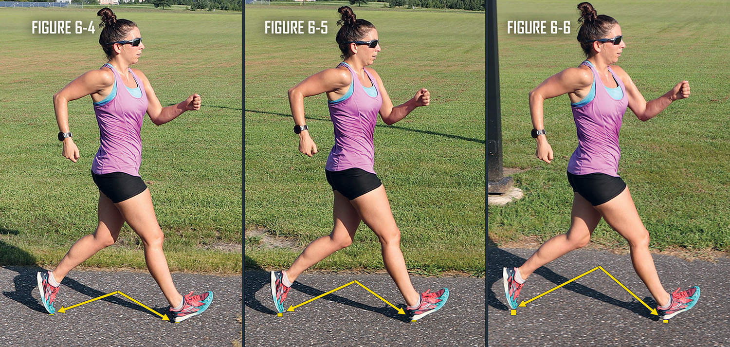 Varying flight phases in race walking.