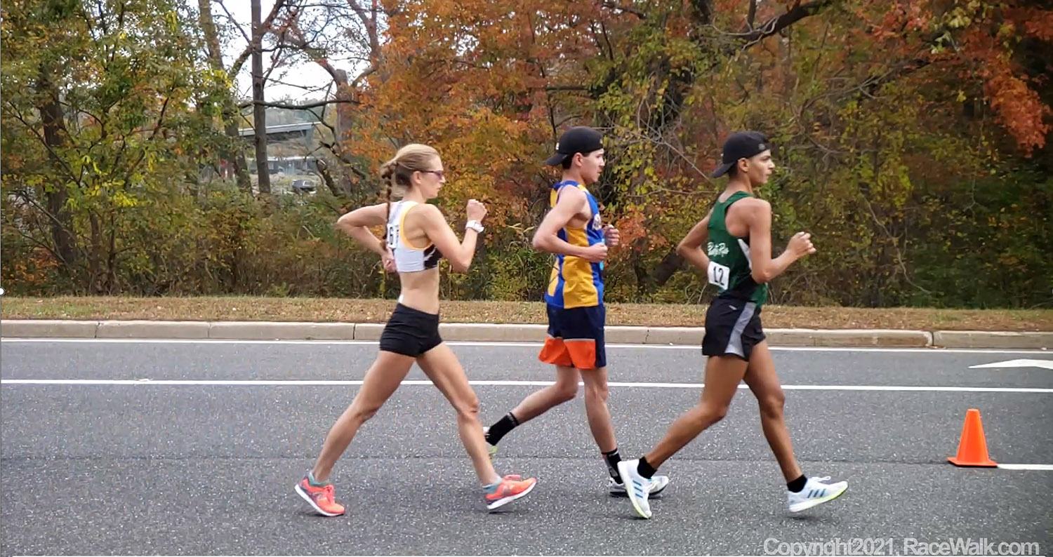 Group of Faster Race Walkers